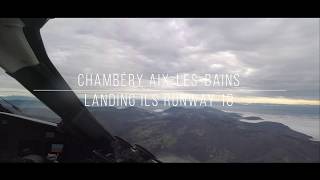 Challenger 850 - Chambéry Aix-Les-Bains (LFLB) Arrival Rwy 18