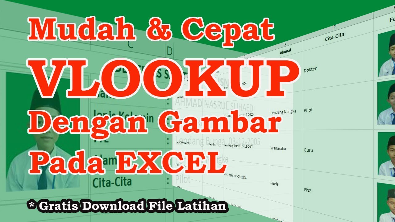 Cara Mudah Membuat VLOOKUP Dengan Gambar Pada Excel - YouTube