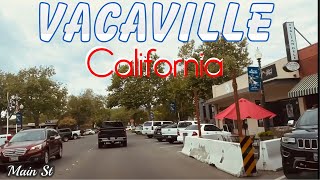 Vacaville California | Driving Downtown | Vacaville High School
