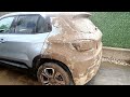 2 YEARS UNWASHED CAR ! Wash the Dirtiest Jeep Avenger Electric