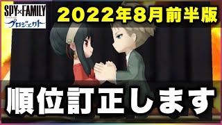 【白猫】2022年8月前半版最強キャラランキングTOP10、一部の順位を変更します。【実況・SPY×FAMILYコラボ】