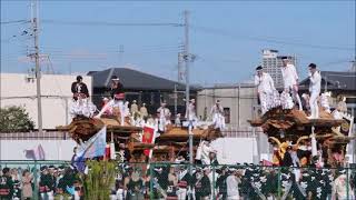 令和６年 陶器だんじり祭 十町連合+福上　連合引き　全１１台大暴れ