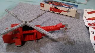 Vintage Lego set 691 rescue helicopter. (Cheshire brick brothers, Kelly Williams)