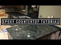 Countertop Resurfacing with Metallic Epoxy | Silver and Charcoal Countertop Resurfacing with Metallic Epoxy | Silver and Charcoal