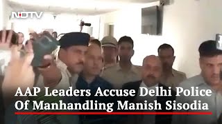 On Video Of Manish Sisodia And Cop, AAP And Delhi Police Trade Charges