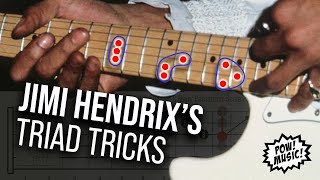 How to SOLO with MAJOR TRIADS like Jimi Hendrix! FREE .PDF (fretLIVE Guitar Lesson)