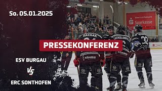 Eisbären TV // Pressekonferenz 05.01.2025 ESV Burgau vs. ERC Sonthofen 0:4