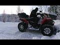 atv snow plowing ❄️ 2023 cfmoto cforce 520 l