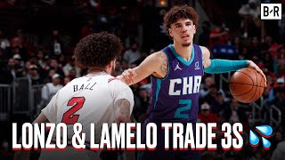 Lonzo Ball And LaMelo Ball Trade Threes During Bulls-Hornets Game