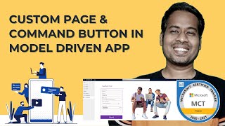 Custom Pages in Power Apps model driven app and Command button in-app modern designer in powerapps