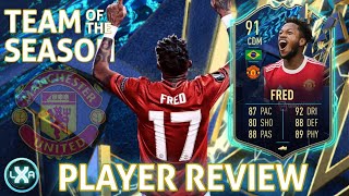 5⭐ Skill Upgrade! FRED 91 TOTS - Player Review | FIFA 22 Ultimate Team