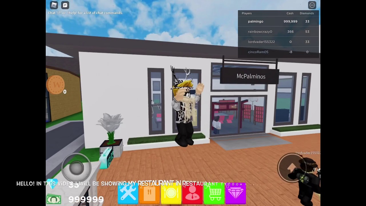 MY RESTAURANT TOUR IN ROBLOX!! || Roblox Restaurant Tycoon 1 - YouTube