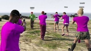 【GTA5】ブチギレ！ボイチャへの集団ドッキリ中のハプニング【4545隊】