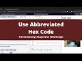 Use Abbreviated Hex Code (Basic CSS) freeCodeCamp tutorial
