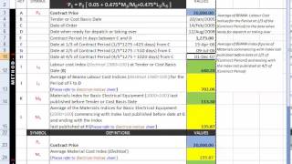 price adjustment formula