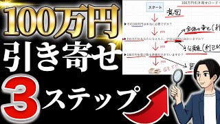 【引き寄せの法則/お金編】100万円を引き寄せる3ステップ。ロードマップで解説。