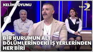 Bir kurumun alt bölümlerindeki iş yerlerinden her biri | Kelime Oyunu