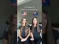 Comparing AUS to USA white women words #twins #funny