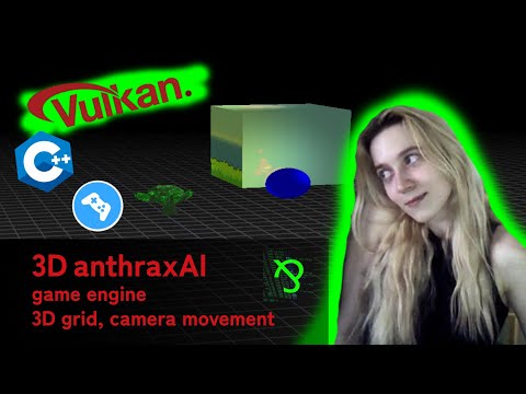 anthraxAI game engine (Vulkan API): cmake update, perspective grid, camera movement
