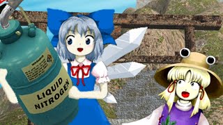 Cirno Freezes The Big Frog