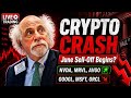 Crypto Sell-Off! Tech Stocks Weaken, $NVDA $MRVL $AVGO Rise | Live Trading Stock Market Today