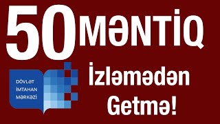 Bu 50 Sualı İzləmədən Getmə! (İzahlı Məntiq)