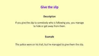 Give the slip