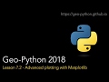 Geo-Python Lesson 7.2 - Advanced plotting with Matplotlib