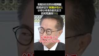 年収103万円の壁問題 自民が言う「財源がない」 いやいやありますよ！？ 自民党議員「…」#103万円の壁 #自民党 #国民民主党