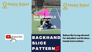 #backhandslice #dropshot #tennis full video link below: 9 ways to use your slice