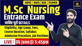 M.Sc Entrance Exam | Course Details | Exam Procedure | By Raju sir