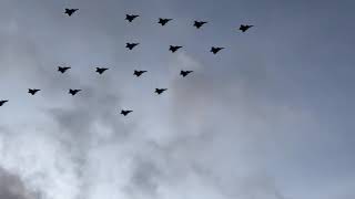 Swedish Airforce JAS 39 Gripen Christmas Tree formation