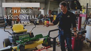 How to: Change Residential Mower Blades on John Deere Ztrak