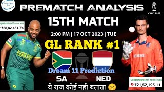World Cup 2023 South Africa vs Netherlands 15th MatchPREDICTION, SA vs NED Playing 11, WC 2023 |