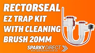 RectorSeal EZT113B | EZ Trap Kit with Cleaning Brush 20mm | Transparent