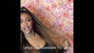 L Wigs Human Hair Wig With Undetectable HD Lace Highlight