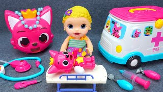 Pinkfong Ambulance Rescue Unboxing ASMR, Satisfying Doctor Toy Review 😍 Unbox Wonderland