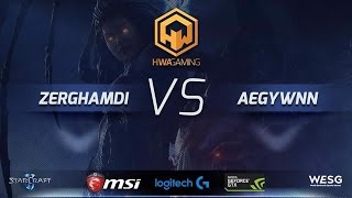 Zerghamdi vs Aegwynn, WESG Starcraft 2 Afrika \u0026 Orta Doğu LAN 3.lük Maçı