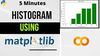 Histogram using Matplotlib | Python Tutorials | in 5 minutes | 2022