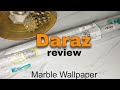 DARAZ White marble wallpapers || marble sheet || Affordable Wallpapers 💸