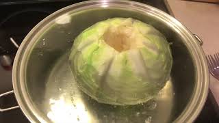 How to Blanch Cabbage for making Cabbage Rolls - Ronda in the Kitchen