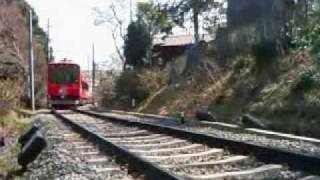 箱根登山鉄道 2000系 氷河急行塗色 Hakone Tozan Railway 2000 painted in Glacier Express