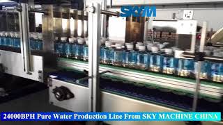 24000bph Water Filling Production Line from Sky Machine