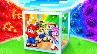 FOOD TSUNAMI vs Doomsday Bunker in Minecraft!