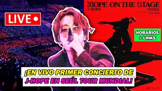 🔴 EN VIVO! J-HOPE CONCIERTO 'HOPE ON THE STAGE' SEÚL DIA 1 (HORARIOS + DONDE VERLO GRATIS)