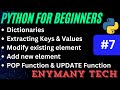 Python Dictionaries: Extract Keys, Update Values & More | Python for Beginners (2025)