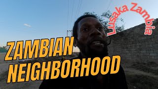 Walking thru a typical Zambian neighborhood