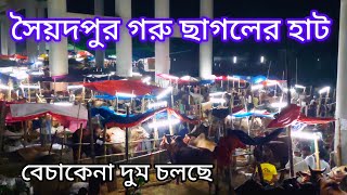 বেচাকেনা ঘুম চলছে সৈয়দপুর গরু ছাগলের হাটে নারায়ণগঞ্জ। Saidpur  cow hat narayanganj. Hat.Bazar.