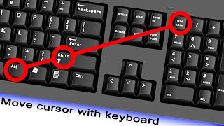 How to run the cursor without a mouse using the keyboard