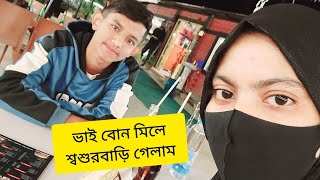 ভাই বোন মিলে শ্বশুর বাড়ি গেলাম #misty_mony #mistysvlog